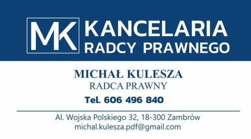 Kancelaria Radcy Prawnego Michał Kulesza - Porady Prawne Zambrów