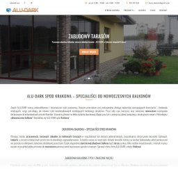 Realizacja projektu firmy ALU-DARK https://www.alu-dark.pl/