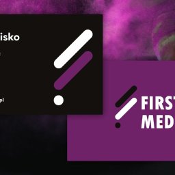 Realizacji Logo i wizytówki dla Firmy FIRST MEDIA
