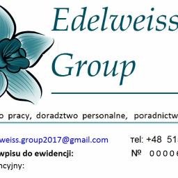    Agencja pracy tymczasowej ''EDELWEISS GROUP'' Sp.z o.o oferuje następujące usługi :                                                                                                                                     Rekrutację i dobór pracowników 