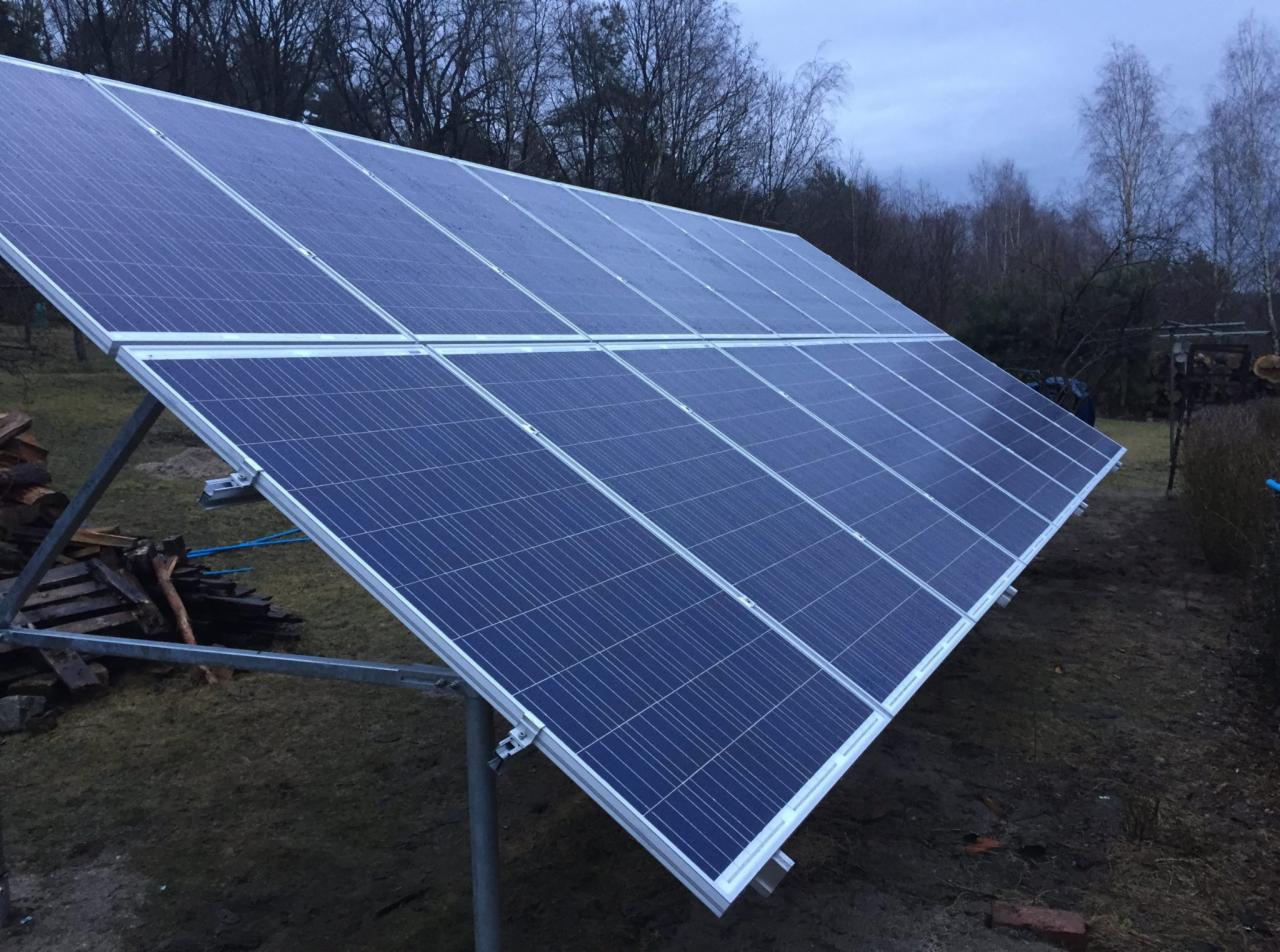 Instalacja o mocy 4,16kWp na gruncie