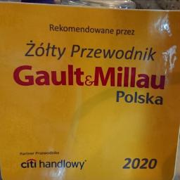 Wyróżnienie i wpis żółtego przewodnika do najlepszych restauracji w Polsce. 