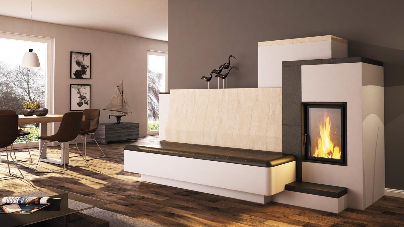 Piec szamotowo - kaflowy nowej generacji z długim ogrzewanym przypieckiem