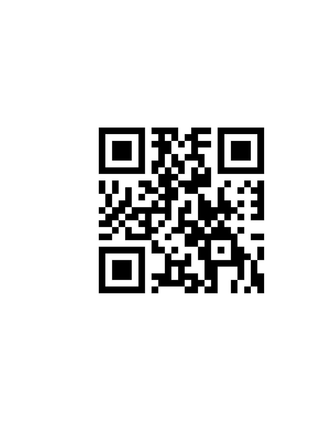 Czarno-biały kod QR na białym tle.