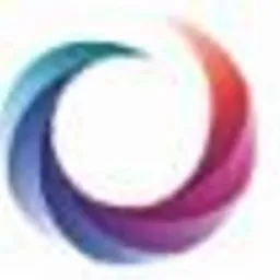 Abstrakcyjne, wielokolorowe logo agencji komunikacji medialnej z Wrocławia, przypominające spiralę lub wir, z płynnymi przejściami kolorów od błękitu przez fiolet do czerwieni.