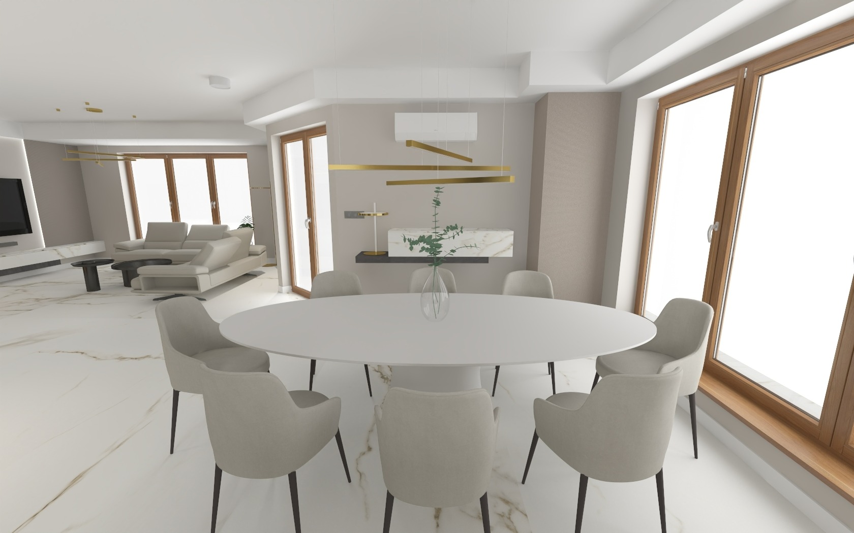 Dom w stylu modern classic, 2023r