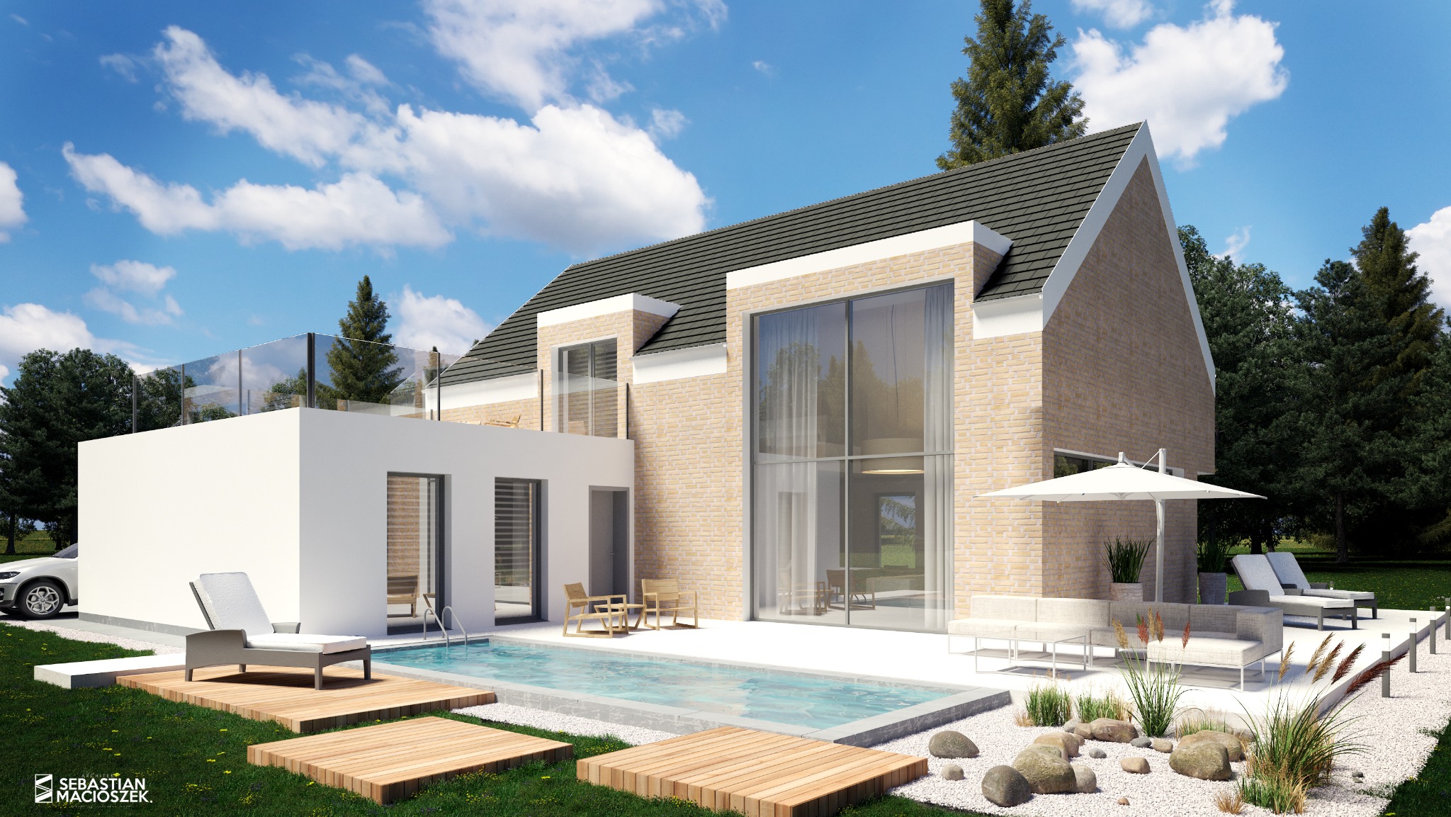 Dom z poddaszem użytkowym