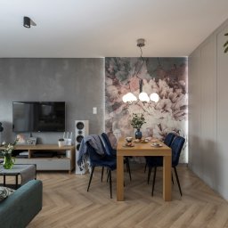 Realizacja projektu wnętrz mieszkania w Poznaniu - salon / jadalnia