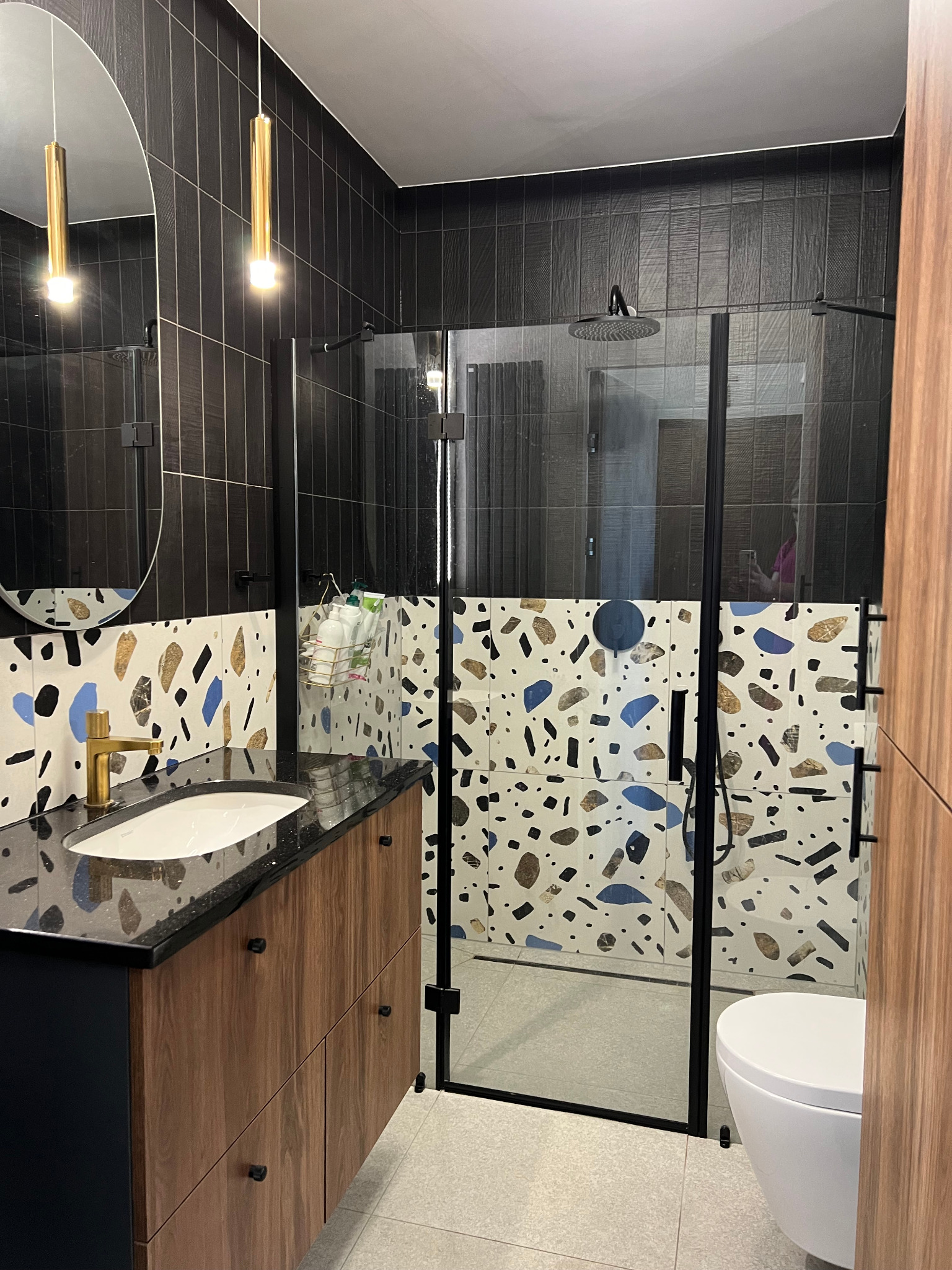 Łazienka lastryko w kawalerce, Wejherowo