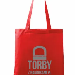 torba bawełniana czerwona