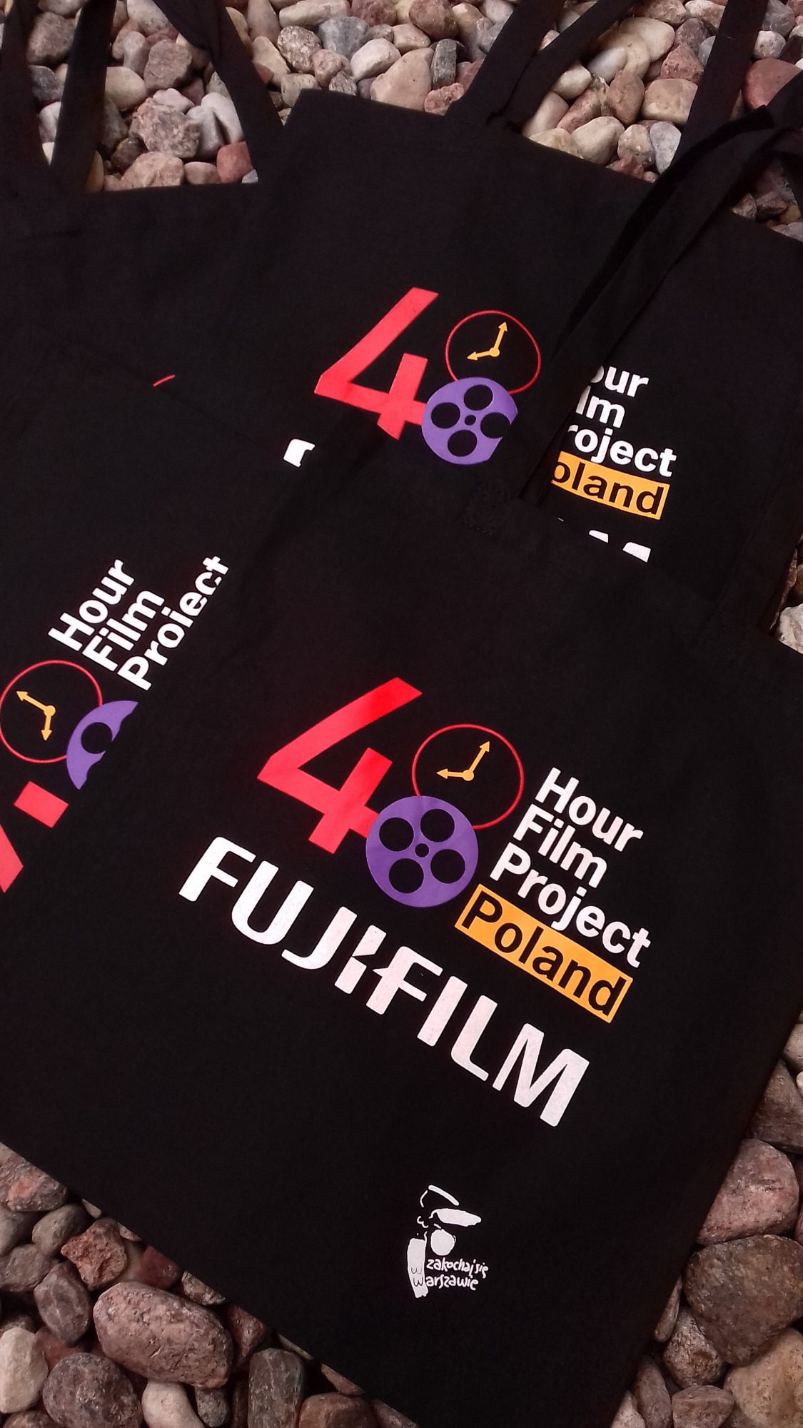 torba czarna - sitodruk