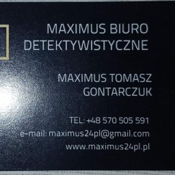 Maximus Tomasz Gontarczuk - Prywatny Detektyw Gliwice