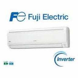 Went-System - Biała jednostka wewnętrzna klimatyzatora marki Fuji Electric z widocznym logo i oznaczeniem Inverter na białym tle.