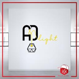 Projekt logotypu dla częstochowskiej firmy A&D light, zajmującej się sprzedażą lamp
