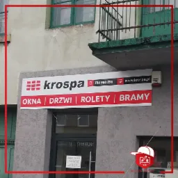 Szyld reklamowy wraz z montażem dla Krospa