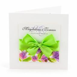 zaproszenie Florale 3D