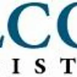 Logo firmy ALCOR Logistics w odcieniach niebieskiego, z nazwą firmy w dwóch wierszach, na białym tle.