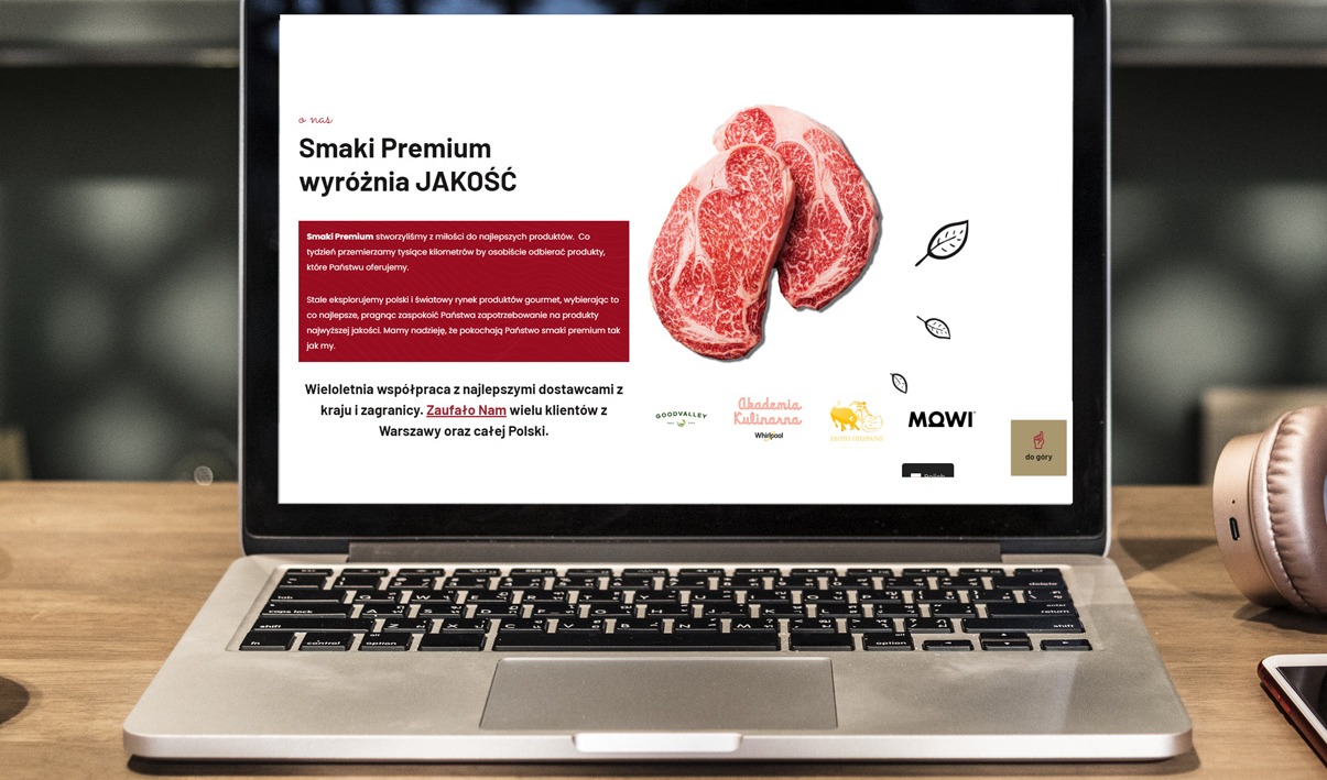 Autorski sklep dla Smaki Premium wraz z innowacyjnym systemem zamówień, personalizowanymi wtyczkami oraz blogiem.