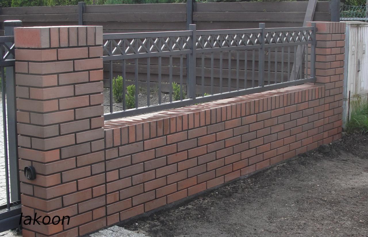 Ogrodzenie z klinkieru