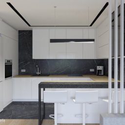 Mieszkanie 01 - biała kuchnia