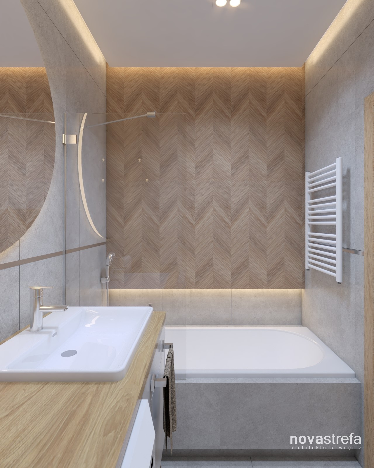 Mieszkanie 04 - łazienka z wanną