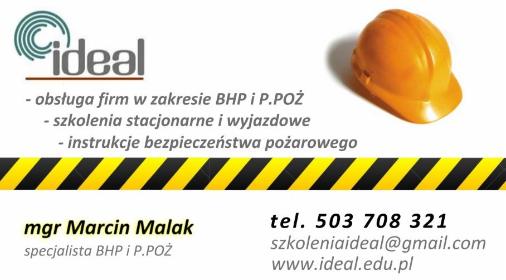 IDEAL Marcin Malak - Szkolenia BHP Głogów