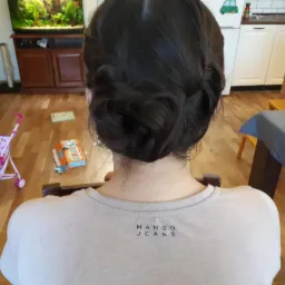 Fryzura wykonana prywatnie w domu klientki