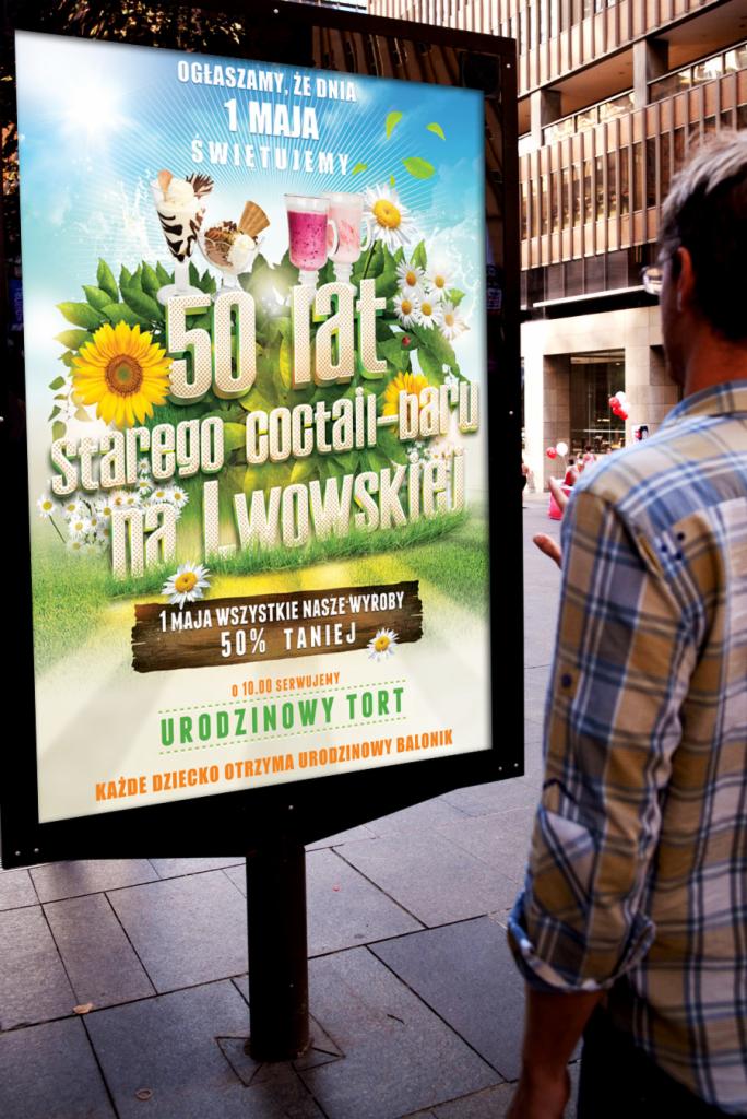 projekt plakatu ulicznego