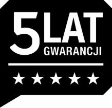 5 lat gwarancji na wykonane instalacje.