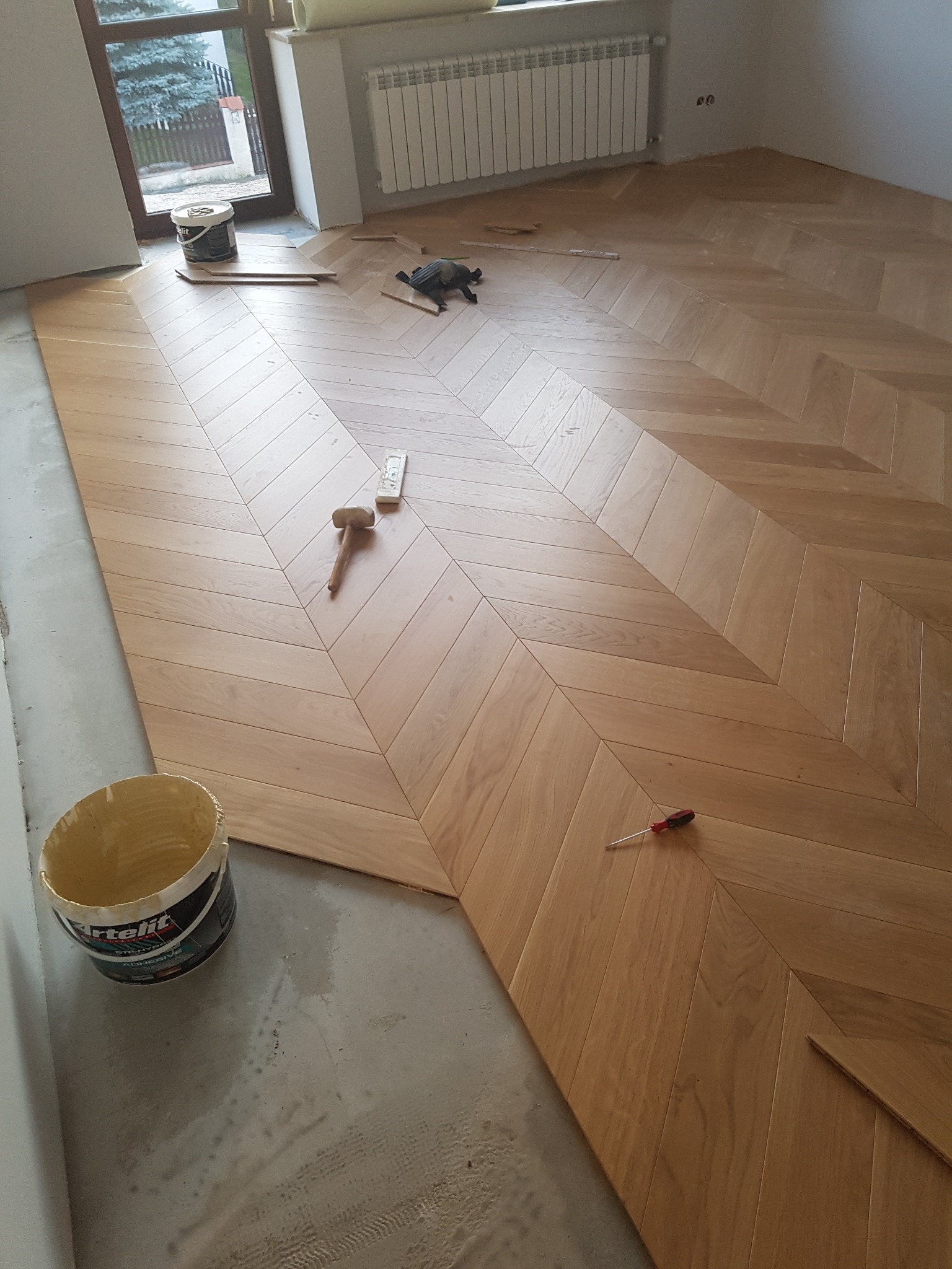 montaż jodełki francuskiej