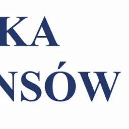 Logo firmy finansowej: Stylizowana głowa lwa w kolorze pomarańczowo-czarnym obok napisu 'SZTUKA FINANSÓW' w kolorze granatowym, z dopiskiem 'by T-art group'.
