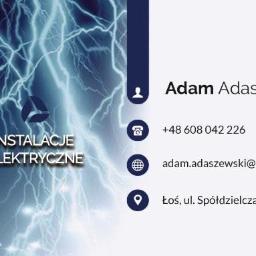 ARTPIX Studio reklamy Instalacje elektryczne Adam Adaszewski - Projekty Papierów Firmowych Złotokłos