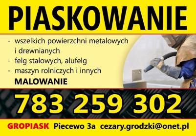 Gropiask - Piaskowanie Jabłonowo Pomorskie