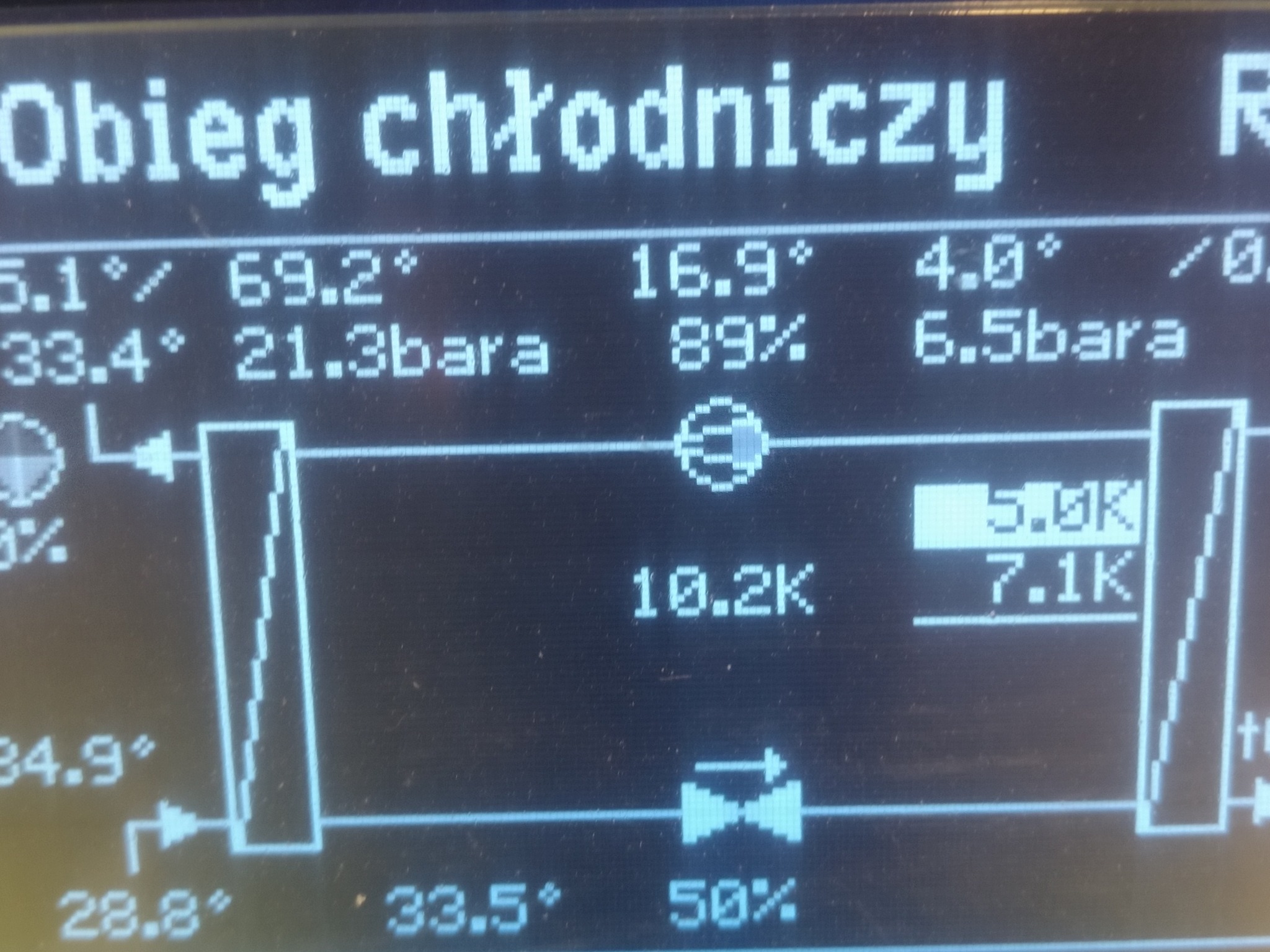 Podgląd pracy pompy ciepła Viessmann