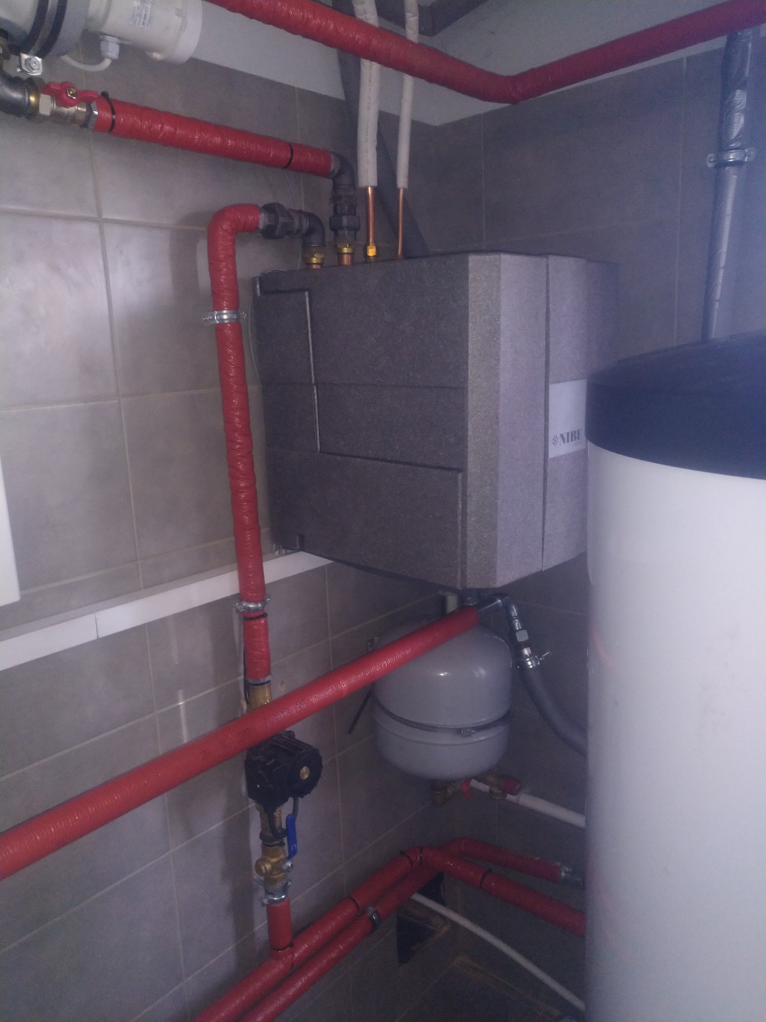 Instalacja z pompą ciepła Nibe