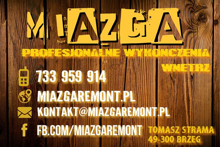 wizytowka kontakt miazga remont wykonczenie wnetrz Brzeg i okolice