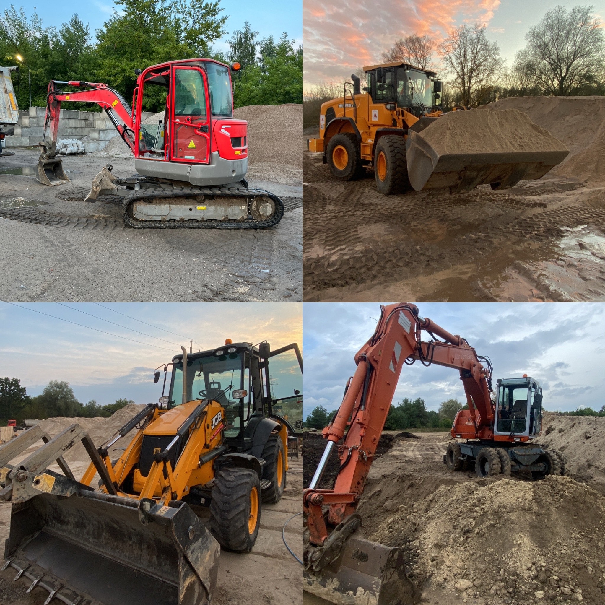 usługi sprzętem budowlanym