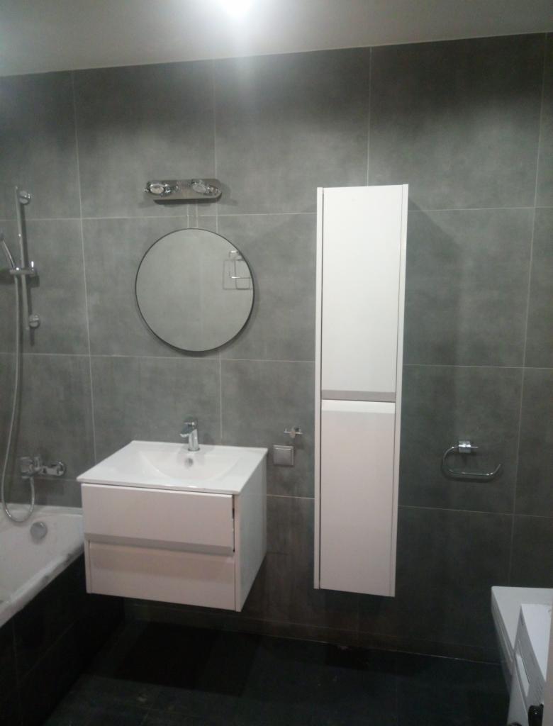 łazienki biały montaż