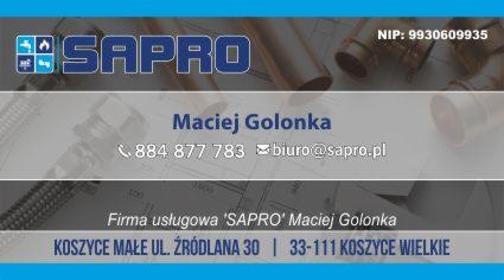 Firma usługowa "Sapro" - Instalacje grzewcze Koszyce Wielkie