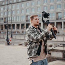 Przygotowania do filmowania chrzcin Warszawa