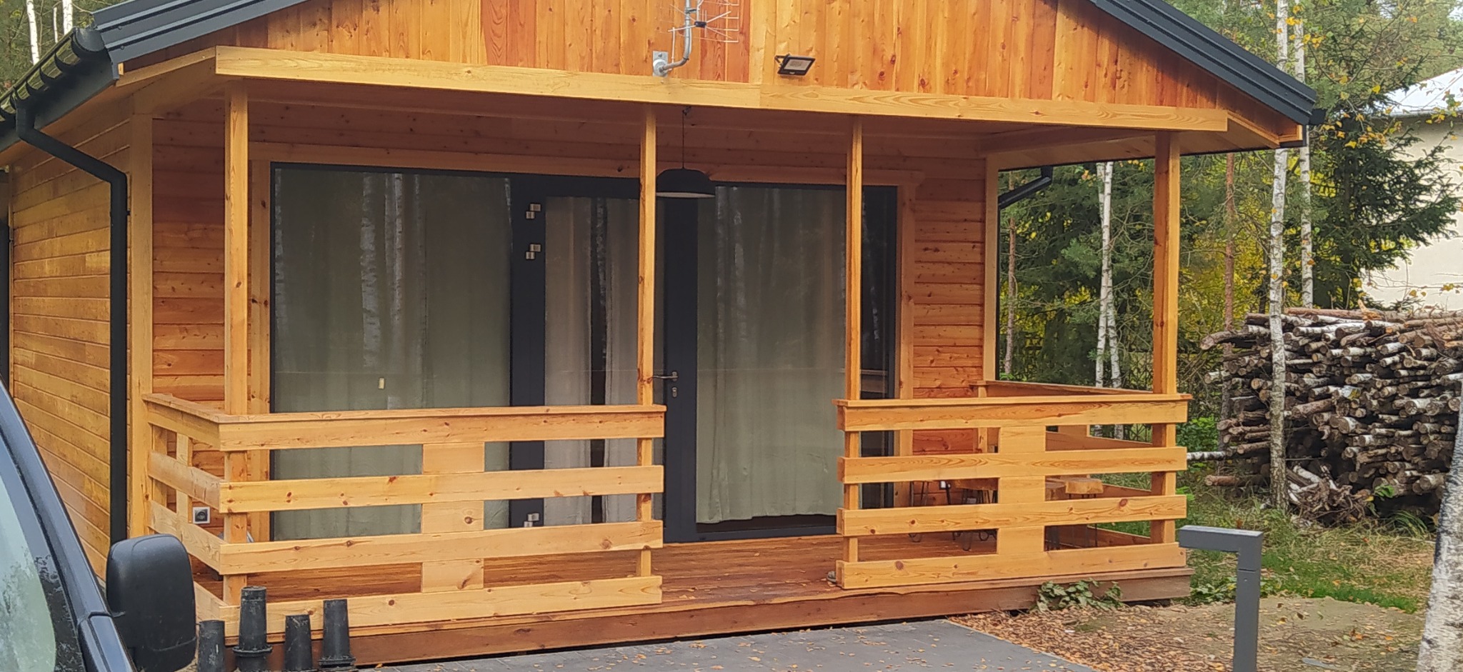 Domki rekreacyjne 35m2 z pełna izolacja umożliwiającą całoroczne użytkowanie.