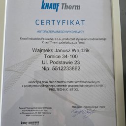 Ocieplanie elewacji Wadowice 1