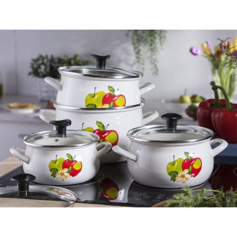 komplet Garnków Emaliowanych