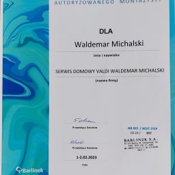 Certyfikat Autoryzowanego Motorzysty Podłóg Barlinek  - NEXT STEP 