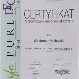 Certyfikat Autoryzowanego Motorzysty Podłóg Barlinek  