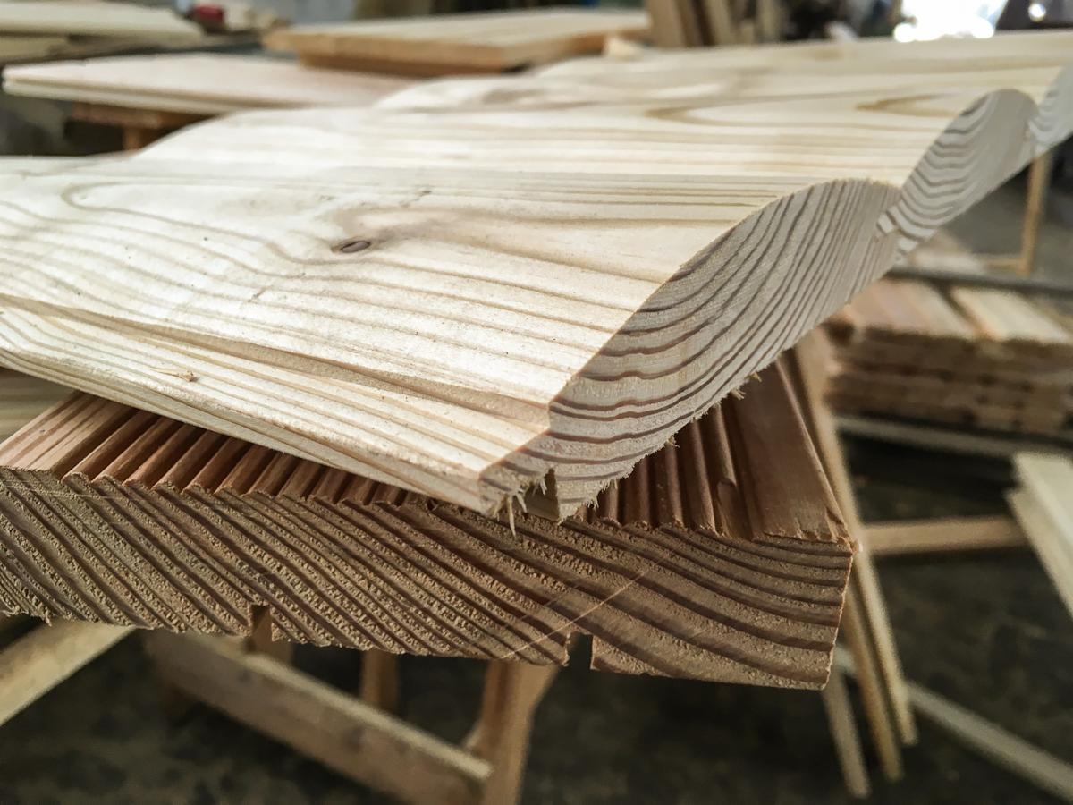 Deska elewacyjna, wzór Imitacja bala