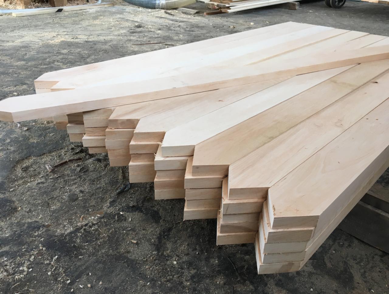 Sztachety olchowe, wzór szpic