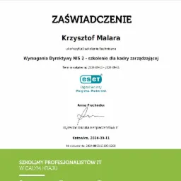 Wymagania Dydektywy NIS 2