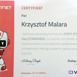 Certyfikat FORTI Effective - STANDARD