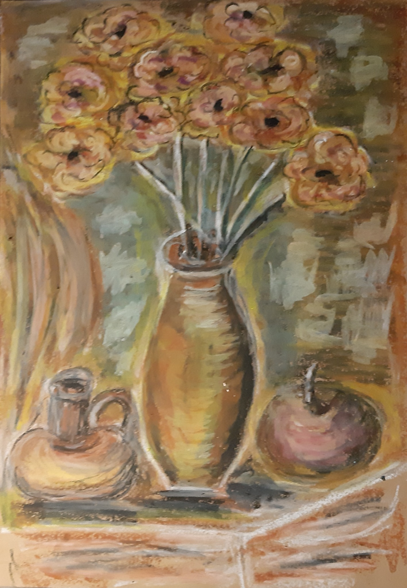 Martwa Natura A4. Kredki Olejne.